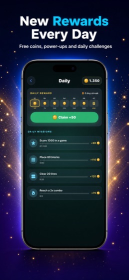 Daily rewards and missions